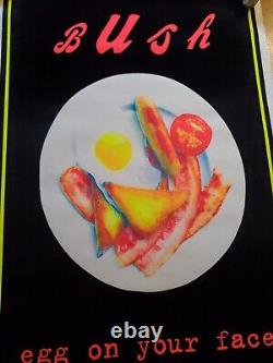 Vintage Blacklight Poster Bush Egg On Your Face #880 Gavin Rosdale 90's Alt 1996
