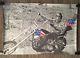 Vintage Blacklight Poster Easy Rider American Chopper Us Flag Motorcycle 1970's