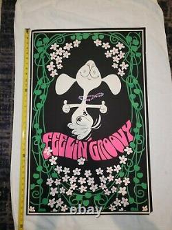 Vintage Blacklight Poster Feelin Groovy Snoopy Personality Posters of Canada