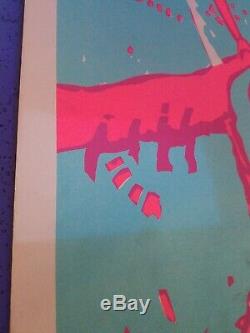 Vintage Blacklight Poster Gathering Of The Tribes George Catlin Summer Of Love