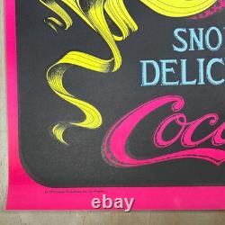 Vintage Blacklight Poster Head Shop 70s Saladin Petagno Snort Delicious Cocaine