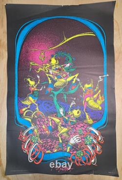 Vintage Blacklight Poster Head Shop 70s Sweet Smell of Summer Petagno RARE