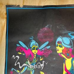 Vintage Blacklight Poster Head Shop 70s The Lady Andromedia Petagno RARE