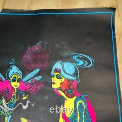 Vintage Blacklight Poster Head Shop 70s The Lady Andromedia Petagno RARE
