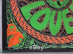 Vintage Blacklight Poster Love Is Love Pandora Psychedelic 1960's Pin-up uv 60's