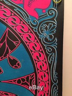 Vintage Blacklight Poster Love Is Love Pandora Psychedelic 1960s Pin-up uv Retro