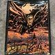Vintage Blacklight Poster, Night Flight Dracula Western Graphics Damaged