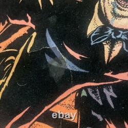 Vintage Blacklight Poster, Night Flight Dracula Western Graphics DAMAGED