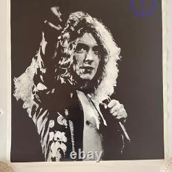 Vintage Blacklight Poster Original Led Zeppelin Robert Plant Concert 1970s