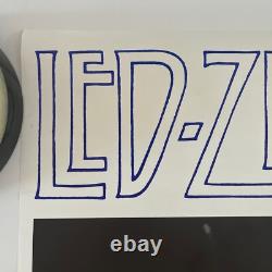 Vintage Blacklight Poster Original Led Zeppelin Robert Plant Concert 1970s
