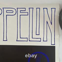 Vintage Blacklight Poster Original Led Zeppelin Robert Plant Concert 1970s
