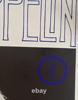 Vintage Blacklight Poster Original Led Zeppelin Robert Plant Concert 1970s