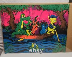 Vintage Blacklight Poster POGO POSSUM Swamp Party Hippie Underground 28 x 22