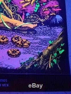 Vintage Blacklight Poster San Mezcalito Original Rare NOS Psychedelic Cocorico