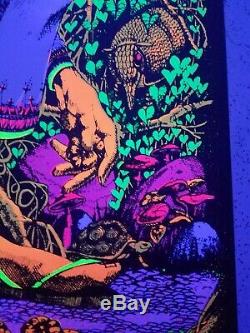 Vintage Blacklight Poster San Mezcalito Original Rare NOS Psychedelic Cocorico