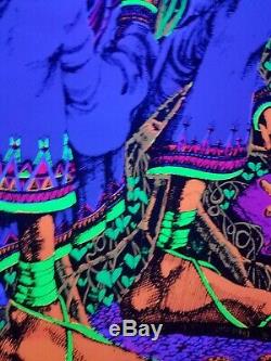 Vintage Blacklight Poster San Mezcalito Original Rare NOS Psychedelic Cocorico