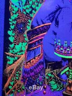 Vintage Blacklight Poster San Mezcalito Original Rare NOS Psychedelic Cocorico