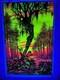 Vintage Blacklight Poster Swamp Mirage #984 Tree Funky Enterprises Imperfect