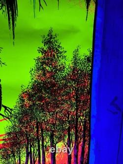 Vintage Blacklight Poster Swamp Mirage #984 Tree Funky Enterprises Imperfect