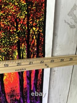 Vintage Blacklight Poster Swamp Mirage #984 Tree Funky Enterprises Imperfect