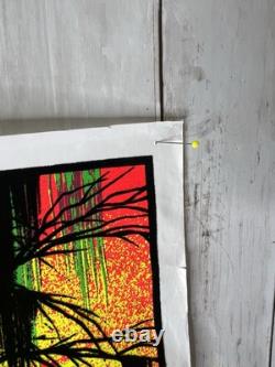 Vintage Blacklight Poster Swamp Mirage #984 Tree Funky Enterprises Imperfect