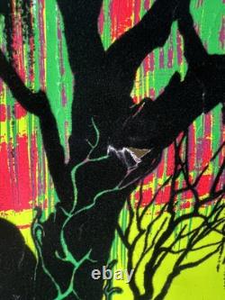 Vintage Blacklight Poster Swamp Mirage #984 Tree Funky Enterprises Imperfect