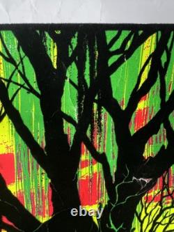 Vintage Blacklight Poster Swamp Mirage #984 Tree Funky Enterprises Imperfect