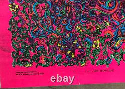 Vintage Blacklight Poster Sweet Cream Ladies Psychedelic Pin-Up Collage Abstract