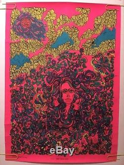 Vintage Blacklight Poster Sweet Cream Ladies Psychedelic Pin-up Collage Abstract