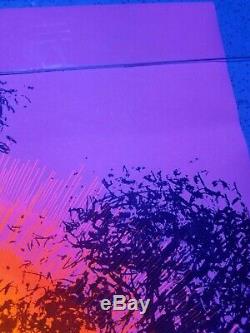 Vintage Blacklight Poster Synthetic Trips In The Evening Mscully McCully 1970