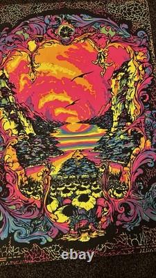 Vintage Blacklight Poster The Third Eye In The Beginning Michael Rhode 1983