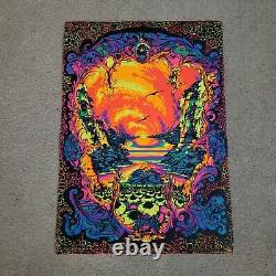 Vintage Blacklight Poster The Third Eye In the Beginning Michael Rhode 1971 1983