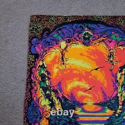 Vintage Blacklight Poster The Third Eye In the Beginning Michael Rhode 1971 1983
