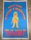 Vintage Blacklight Poster Werks Head Shop 70s Usa Work Hard Bevacqua Rare 23x35