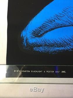 Vintage Blue Passion Blacklight Poster 1970 Original 21x32 Houston 11B44 Nude