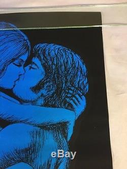 Vintage Blue Passion Blacklight Poster 1970 Original 21x32 Houston 11B44 Nude