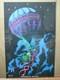 Vintage Brotherhood Ballon Black Light Poster 1971 In#g6038