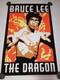Vintage Bruce Lee Aquarius Black Light Velvet Poster 24x35 Very Rare