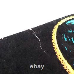 Vintage Bruce Lee Big Boss Flocked Velvet Black Light Poster 33.5 x 21.5