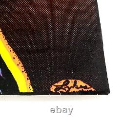 Vintage Bruce Lee Big Boss Flocked Velvet Black Light Poster 33.5 x 21.5