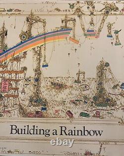 Vintage Building A Rainbow Poster Studio One Robert Putz Original Hippie 1976