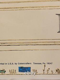 Vintage Building A Rainbow Poster Studio One Robert Putz Original Hippie 1976