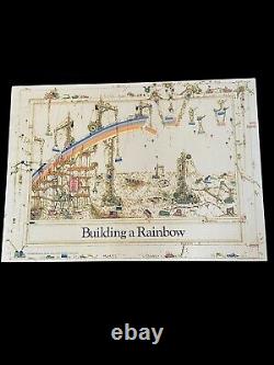 Vintage Building A Rainbow Poster Studio One Robert Putz Original Hippie 1976