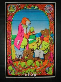 Vintage COME JOIN THE DANCE blacklight poster JOE ROBERTS JR Alice in Wonderland