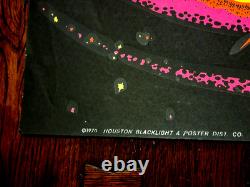 Vintage COSMIC Blacklight Poster 1970 Houston Galaxy Ying Yang Eye Space Trippin
