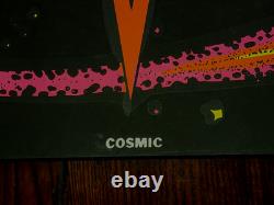 Vintage COSMIC Blacklight Poster 1970 Houston Galaxy Ying Yang Eye Space Trippin