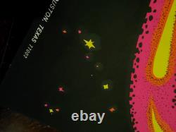 Vintage COSMIC Blacklight Poster 1970 Houston Galaxy Ying Yang Eye Space Trippin