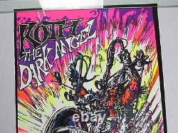 Vintage Chopper Bike Blacklight Poster KOTH DARK ANGEL EARTH IS HELL MOTORCYCLE