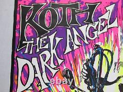 Vintage Chopper Bike Blacklight Poster KOTH DARK ANGEL EARTH IS HELL MOTORCYCLE