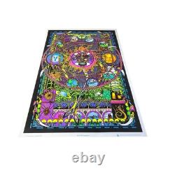 Vintage Complex Mind 1974 AA Sales Flocked Velvet Blacklight Poster Spectrum